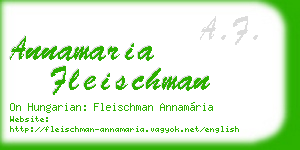 annamaria fleischman business card